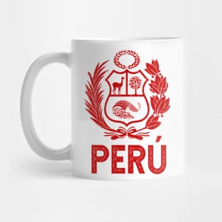 Peru - Vintage red design Mug